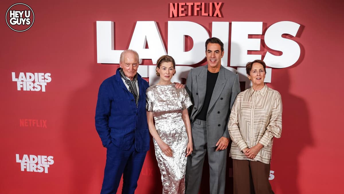 Ladies First Red Carpet Interviews: Rosamund Pike, Sacha Baron Cohen & More on Netflix’s New Role Reversal Comedy