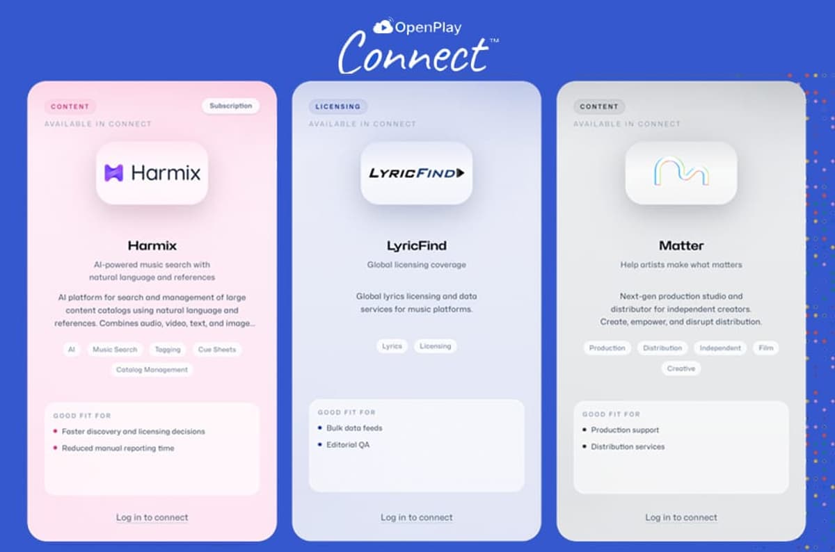OpenPlay's Connect Is a New 'App Store' For Music Pros