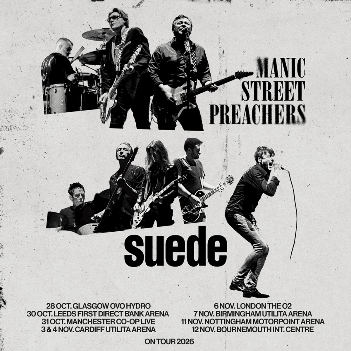 Manic Street Preachers and Suede Announce Massive UK Co-Headline Arena Tour