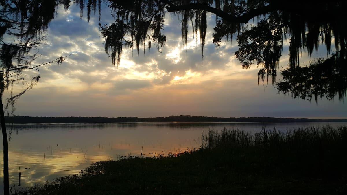 Between Tampa And Florida's Gulf Coast Is A Serene Lake For Fishing, Boating, And Scenic Views