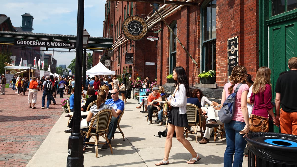 Toronto's Car-Free Historic District Is A Vibrant Cultural Hub With Shops, Tasty Eats, And Nostalgic Charm