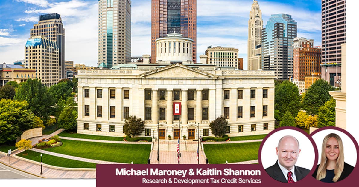 Ohio’s Proposed R&D Credit Expansion Could Unlock State Income Tax Savings