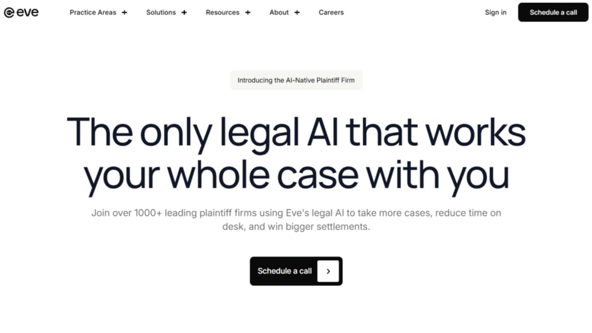 Eve Builds on AI Workforce Launch with EveOS, An AI-Native Operational Platform for Plaintiff Firms
