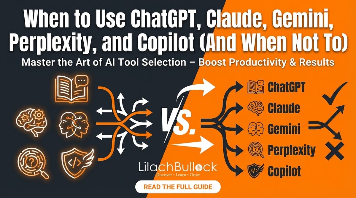 When to Use ChatGPT, Claude, Gemini, Perplexity, and Copilot