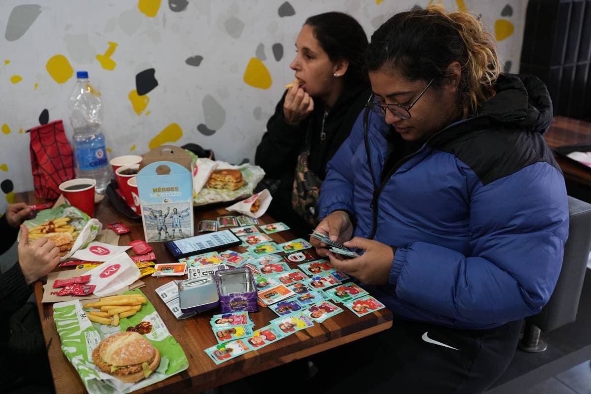 Argentine Plazas Buzz with World Cup Sticker Trading Fever