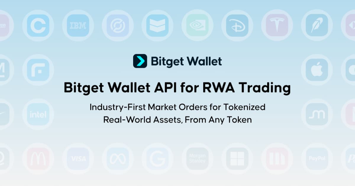 Bitget Wallet Opens Tokenized Stock and RWA Trading to API Partners