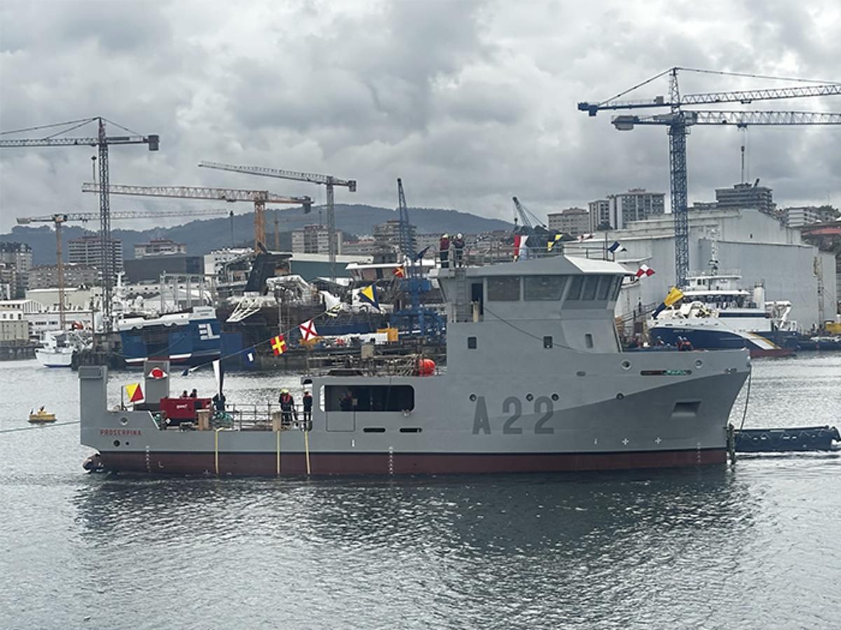 Freire Launches New Spanish Navy Diver Support Vessel Prosperina (A22)