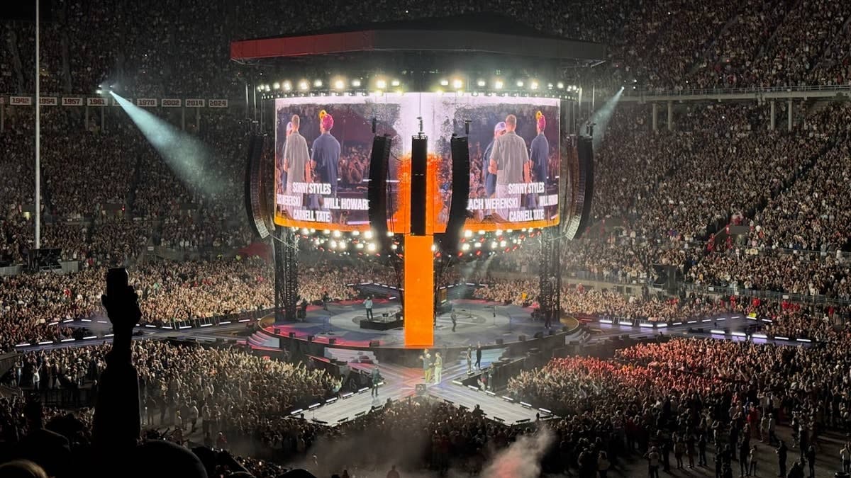 Luke Combs Celebrates with Olympic Gold Medalist and Ohio State Stars at Ohio Stadium