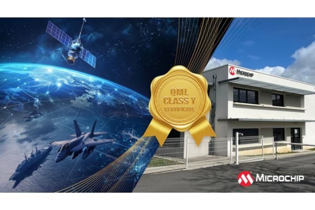 Microchip’s Nantes Facility in France Achieves QML Class Y Certification, Expanding High‑Reliability Capabilities