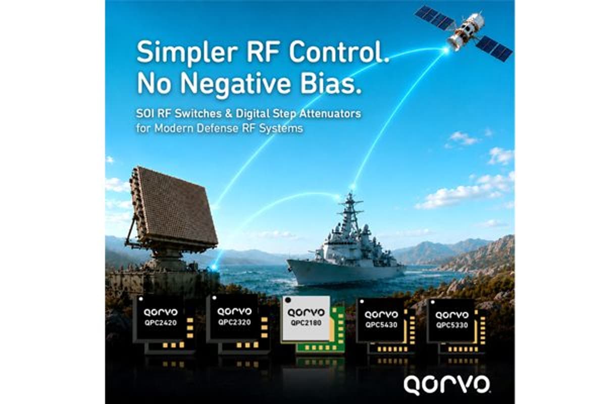 Qorvo® Simplifies RF Control with SOI Portfolio that Eliminates Negative Bias