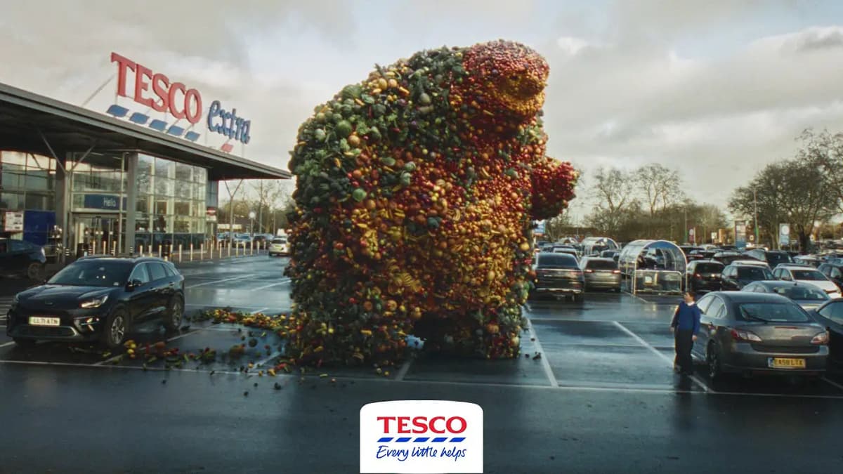 Tesco’s Free Fruit Friendly Giant Hits the Spot