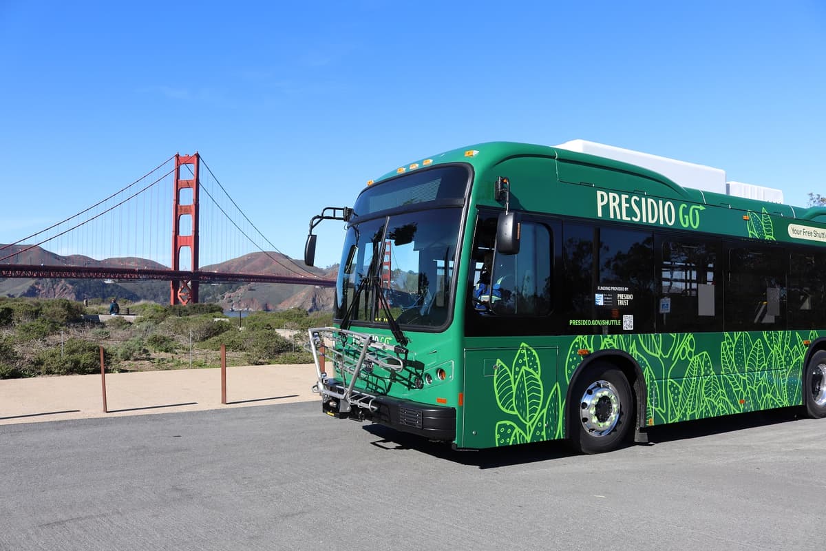 Presidio Of San Francisco Receives Five Battery-Electric Buses For Shuttle Fleet