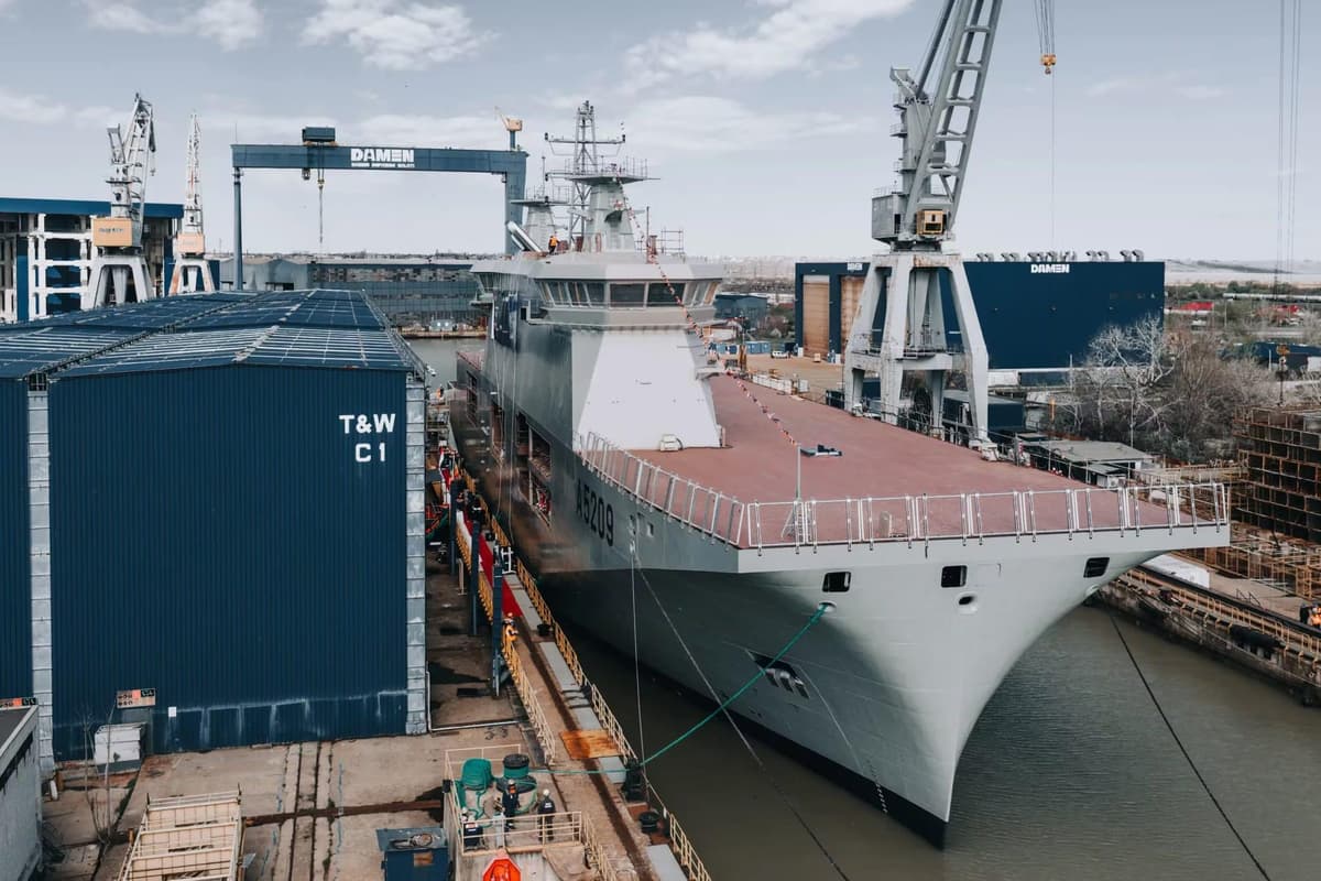 Damen Launches ‘Drone Carrier’ for the Portuguese Navy