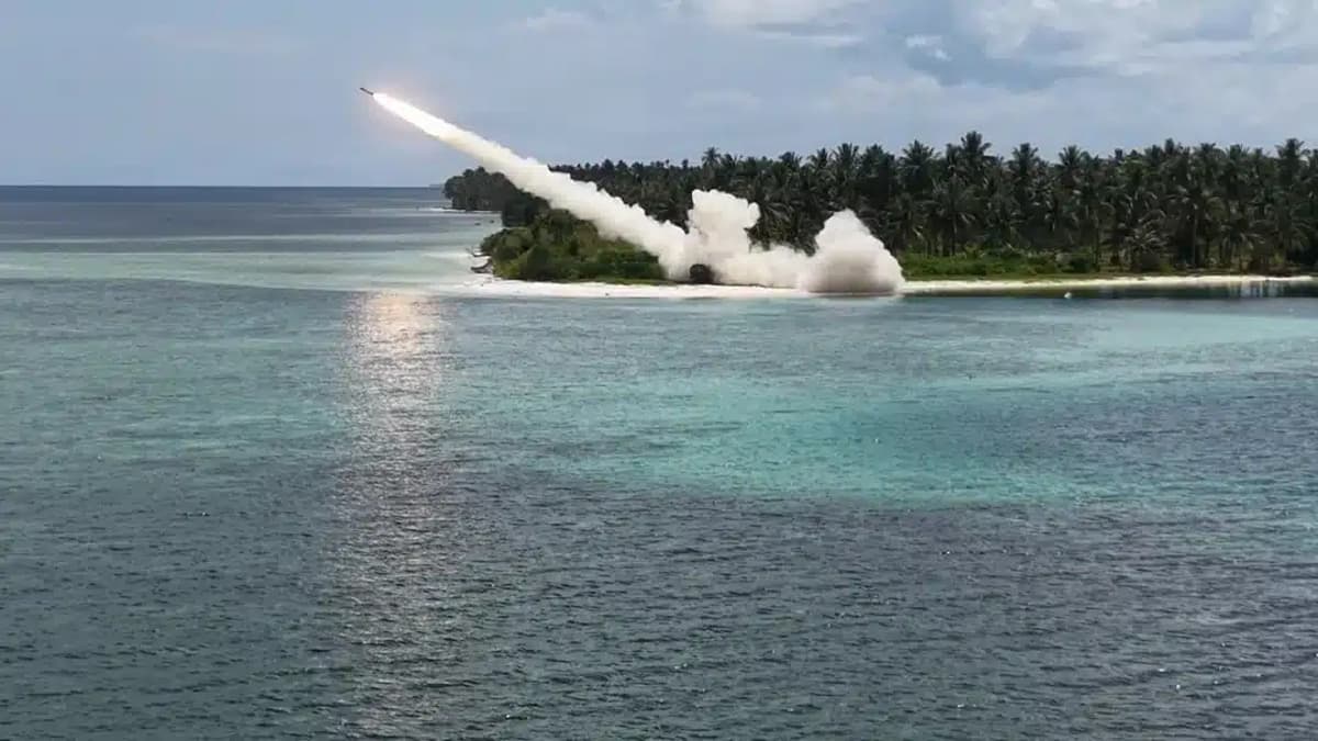 U.S. Army Island Hops Missile Launcher Near SCS at Balikatan