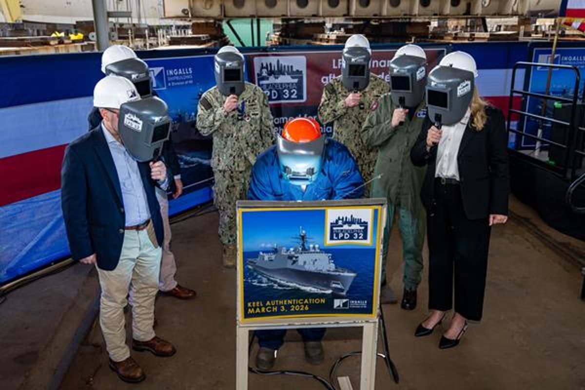 HII Lays Keel for US Navy’s LPD USS Philadelphia