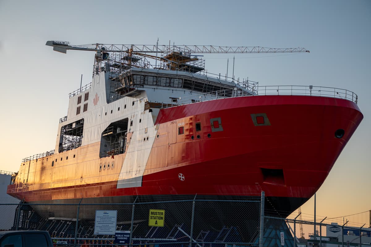 Canadian Coast Guard’s First AOPS Nears Launching