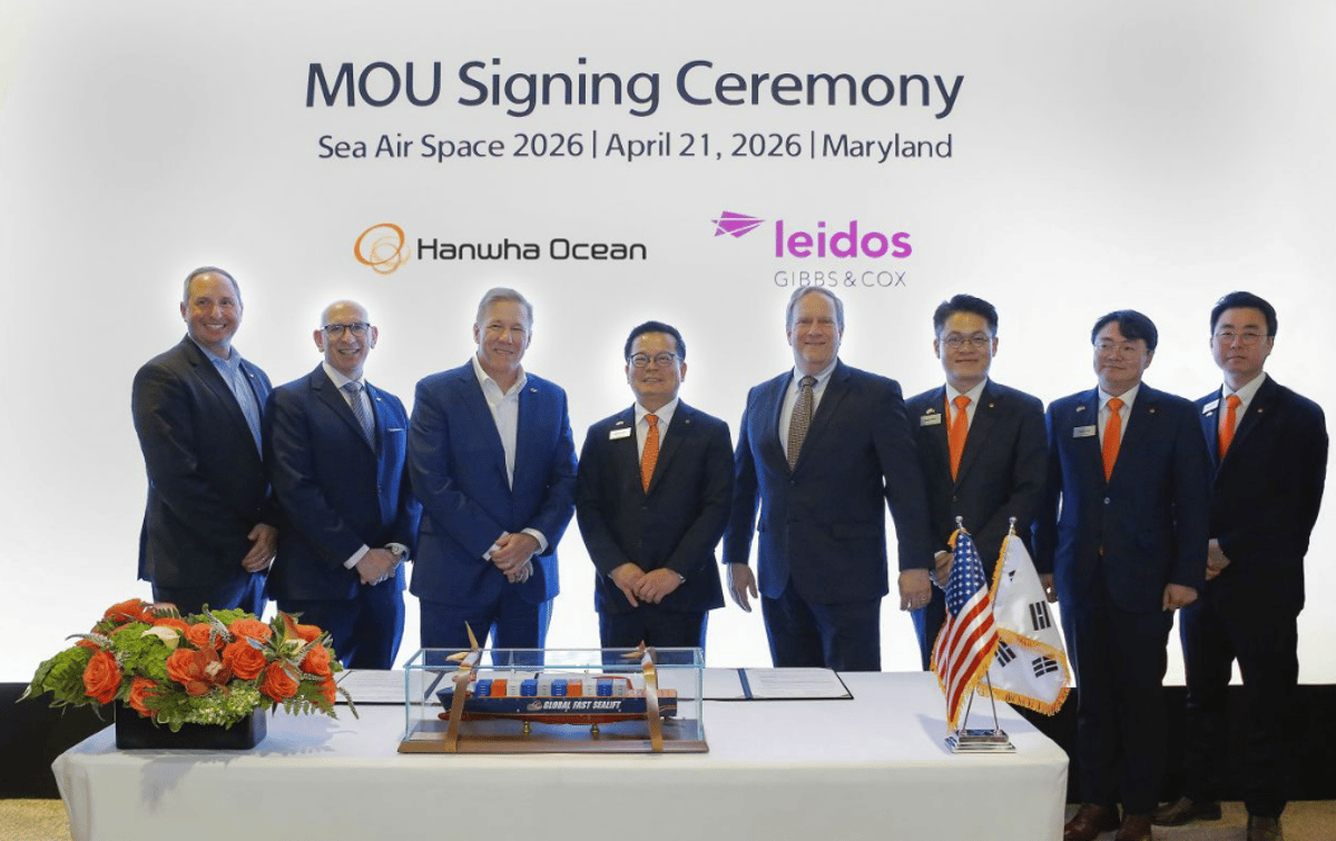 Hanwha Ocean Partners with Major US Naval Design Firm to Strengthen Naval Shipbuilding