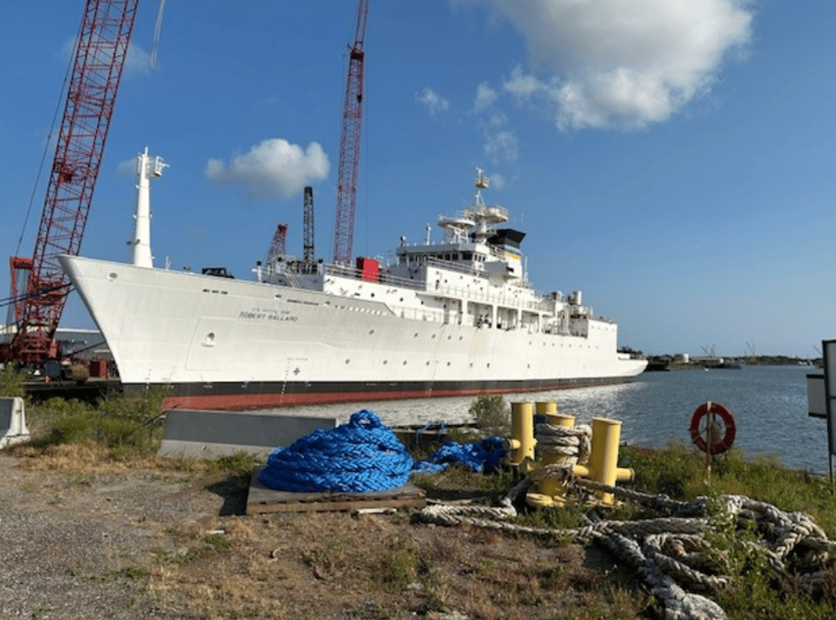 US Navy Launches Oceanographic Survey Ship USNS Robert Ballard