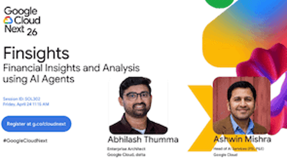 FinSights Showcase at Google Cloud Next 2026