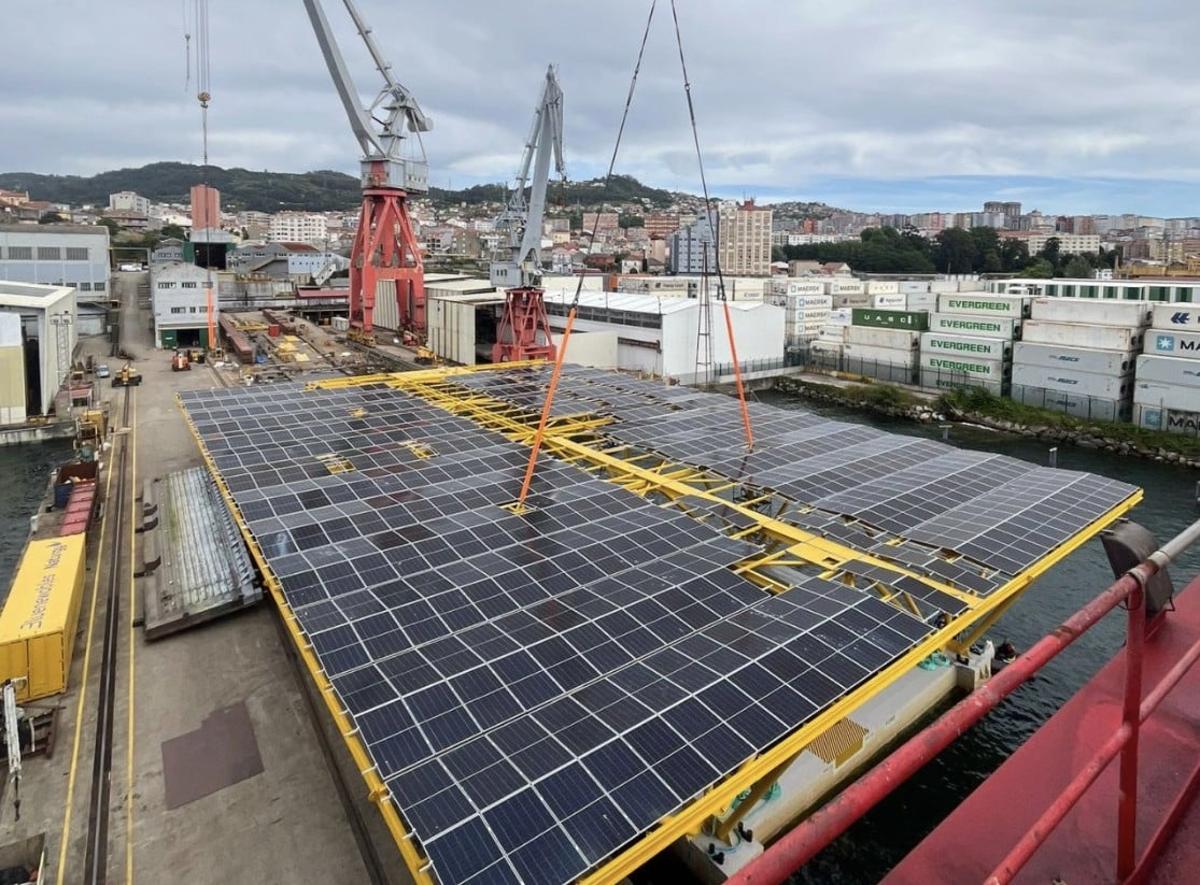 Spanish Floating Solar Platform Hits the Water Ahead of Open Sea Trials