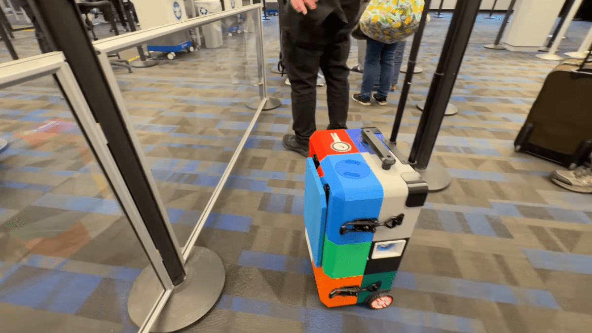 3D-Printed Suitcase Includes Foldout Table, Cup Holder, and a Secret Snack Compartment
