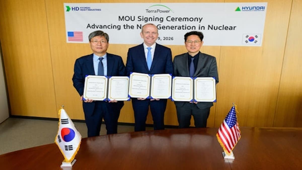 TerraPower Teams up with HD Hyundai on Natrium Reactor Fleet