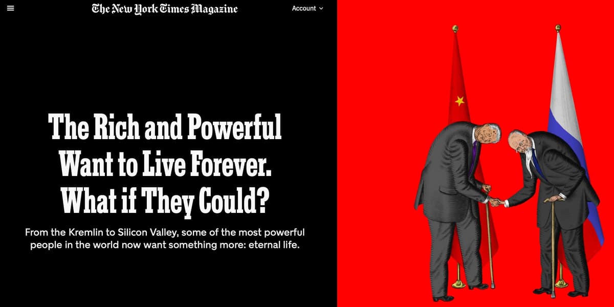 The Rich and Powerful Want to Live Forever. What if They Could?