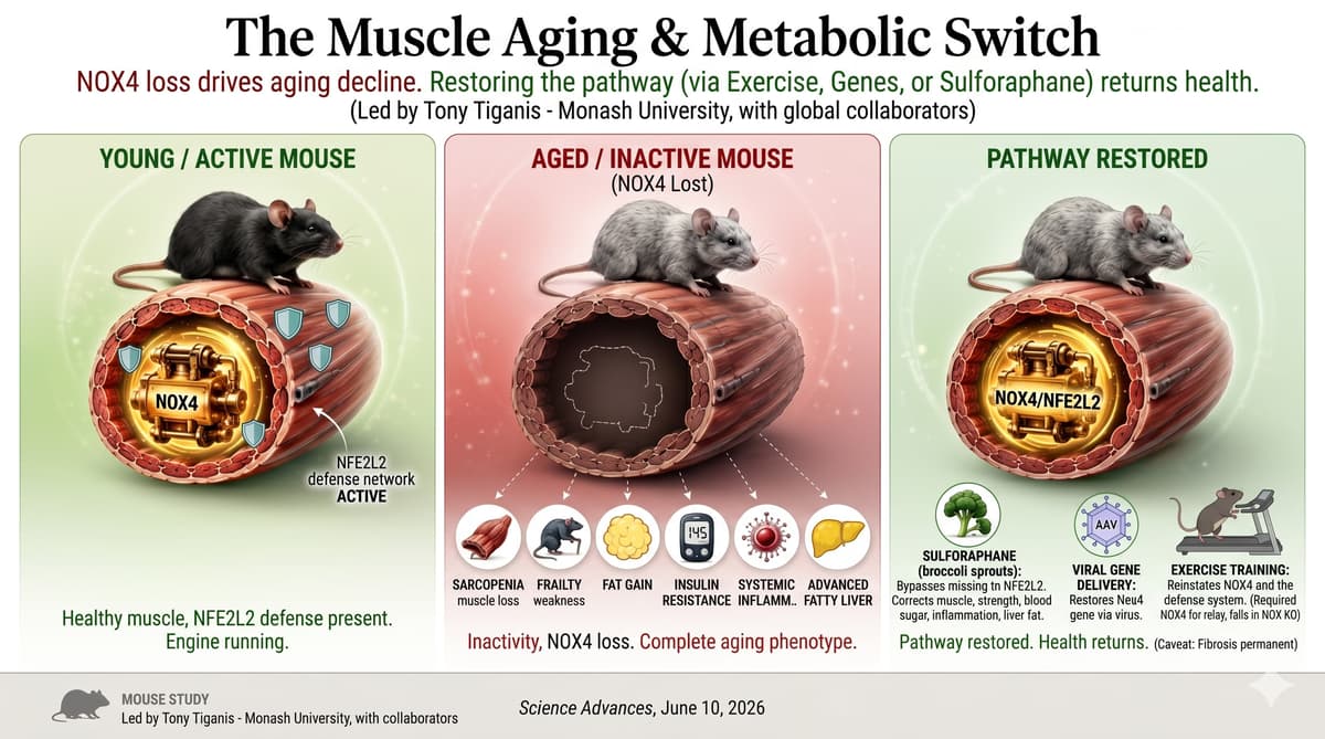 Can't Exercise? Sulforaphane From Broccoli Sprouts Reverses Frailty in Aging Mice