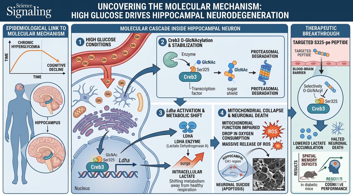 The Sugar Brain Drain: How Diabetes-Induced Lactate Accumulation Triggers Cognitive Decline