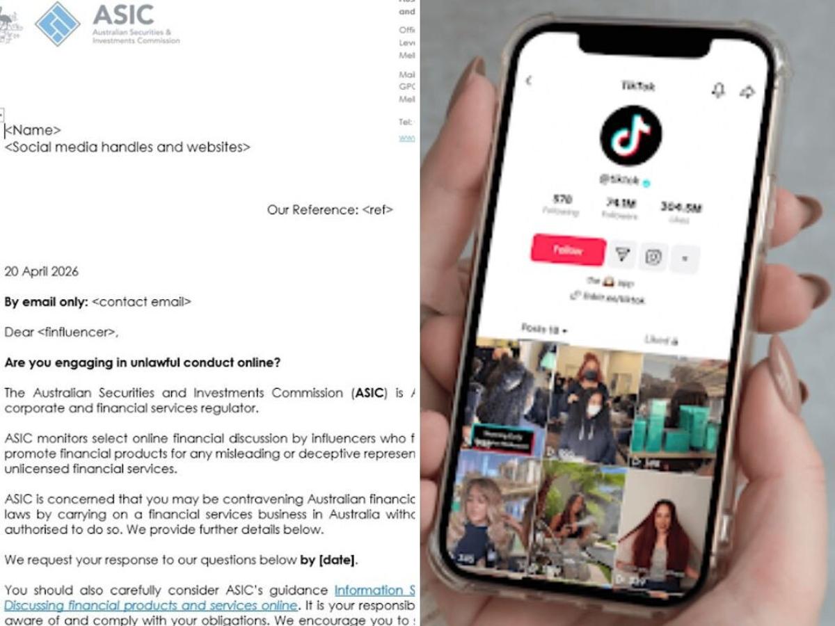 Four Influencers in ASIC Crosshairs as Crackdown Widens