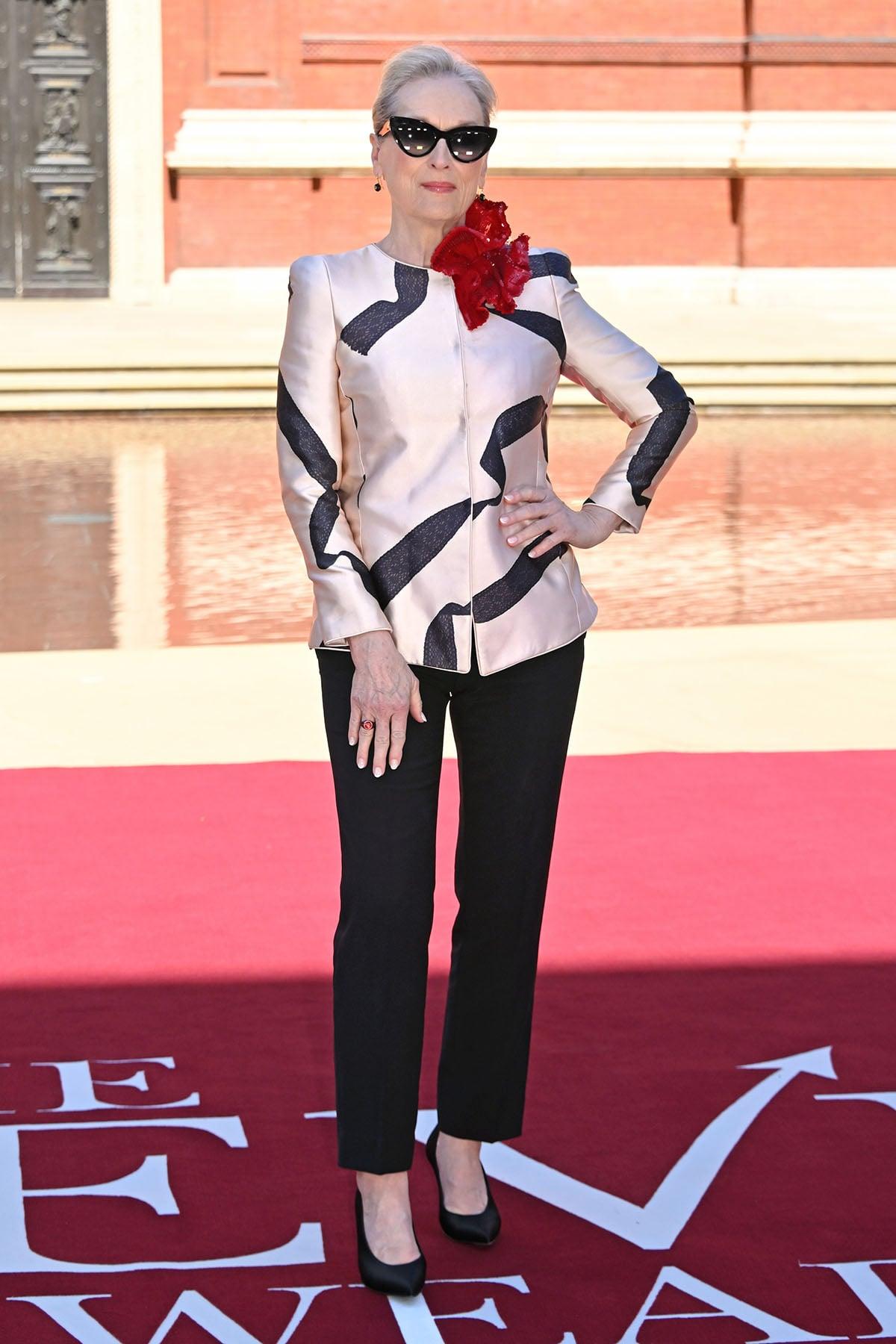 Meryl Streep Wore Armani Privé To ‘The Devil Wears Prada 2’ London Photocall