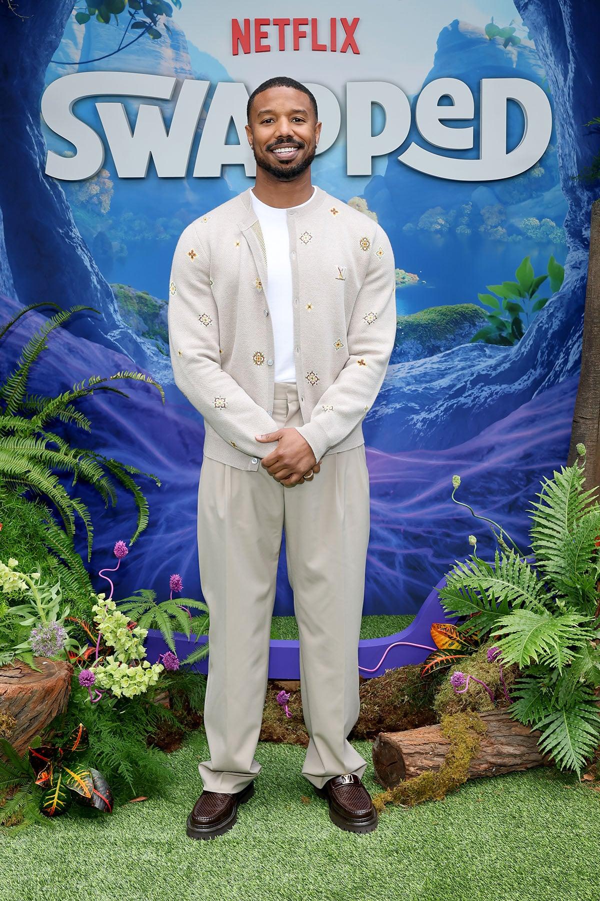 Michael B. Jordan Wore Louis Vuitton To The ‘Swapped’ LA Premiere