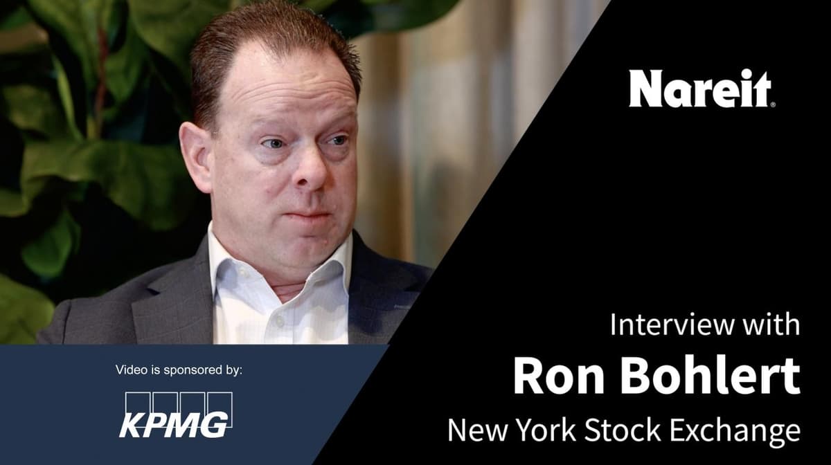 NYSE’s Ron Bohlert on Early 2026 REIT Market Trends, Texas Expansion