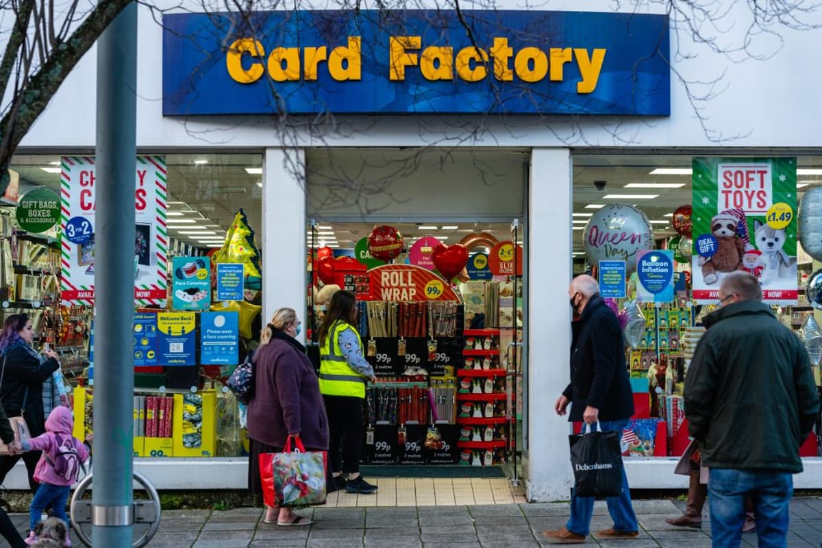 Card Factory Profits Fall as Weaker Footfall Hits Christmas Trading