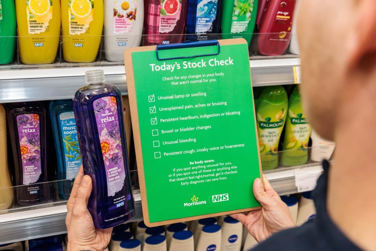 NHS and Morrisons Team to Dish Out Cancer Advice to Shoppers