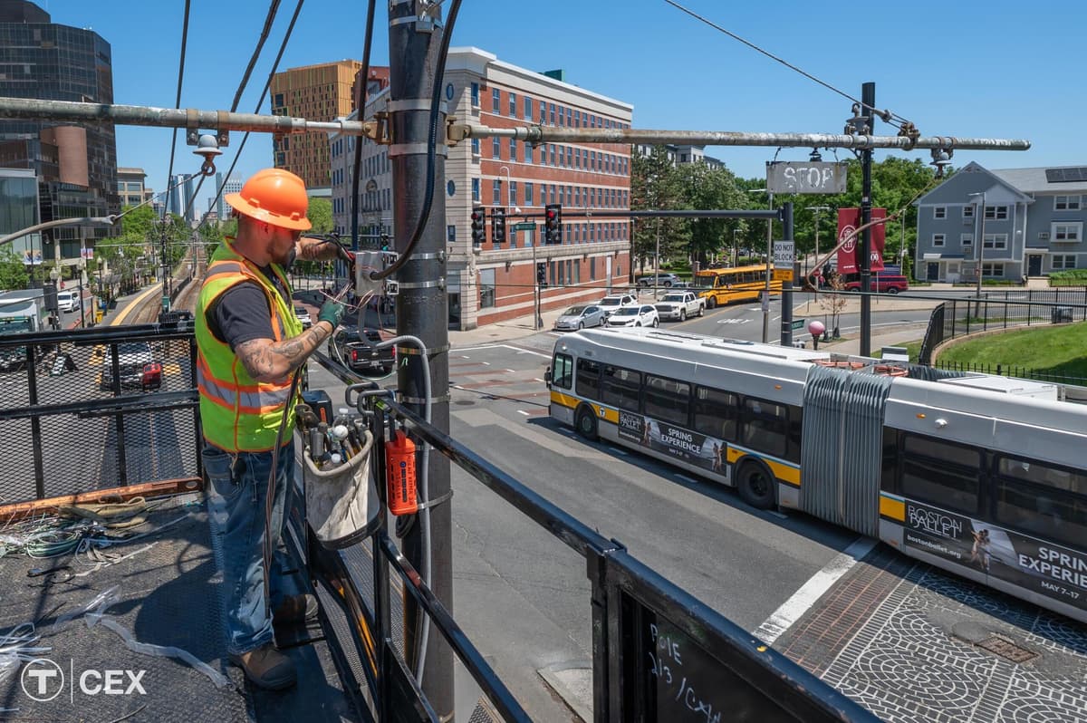 MBTA Completes GLTPS Work on Green Line E Branch