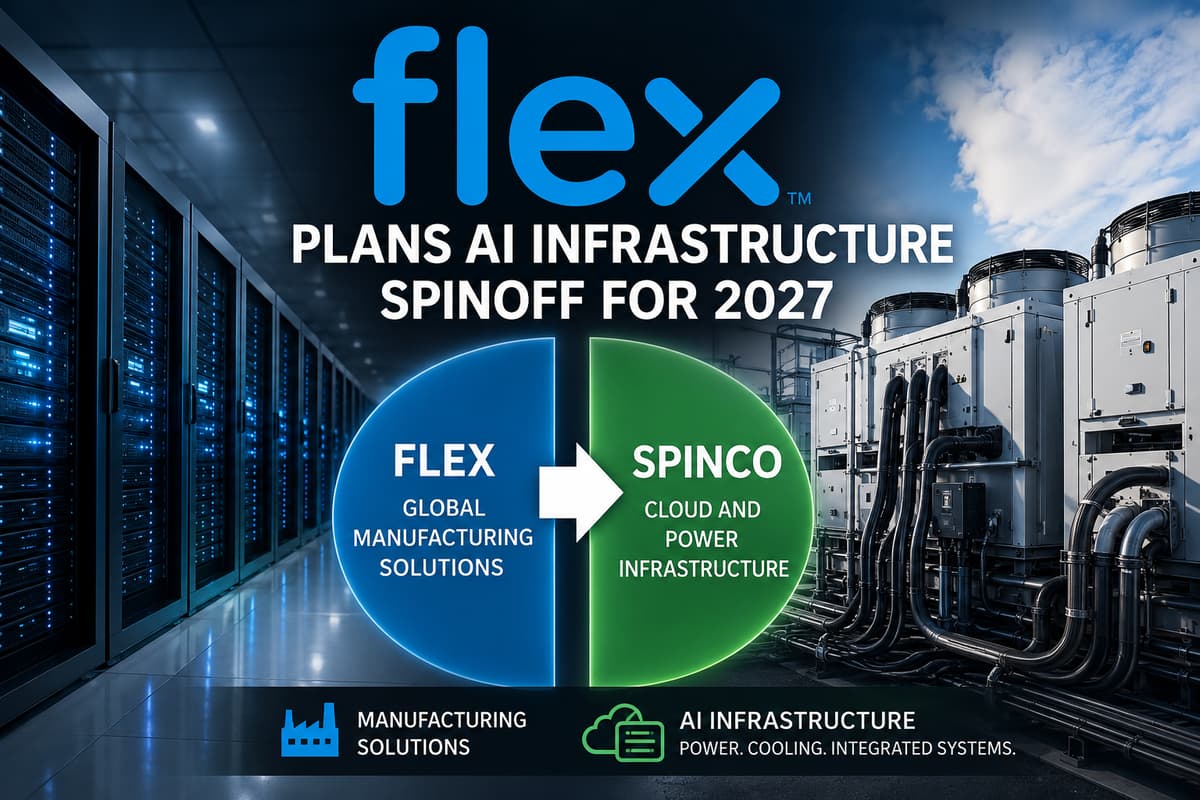 Flex Ltd. Announces Spin-Off of Cloud and Power Infrastructure Segment Into New Independent Company