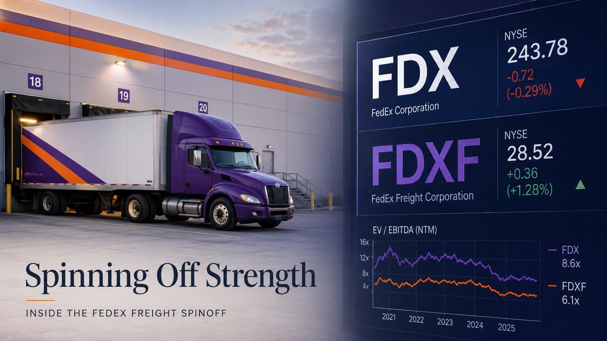 FedEx Freight Spinoff: FDXF Valuation and the Remaining FedEx Stub