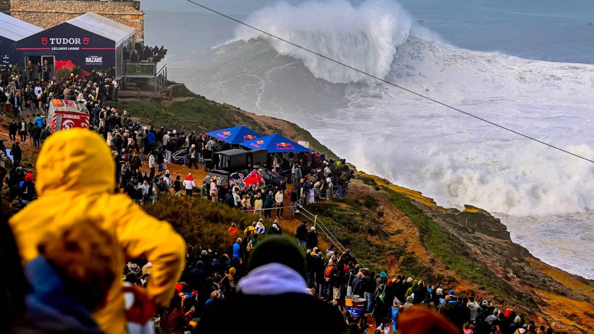 Lucas ‘Chumbo’ Chianca Charges Possible 75-Foot Nazaré Record Wave (Video)