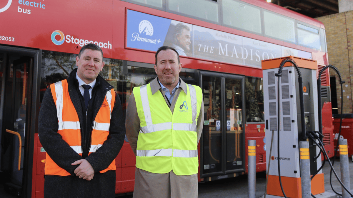 Aurora Grid Connections Enable Stagecoach Depot Electrification for over 1,300 Electric Buses Across the UK