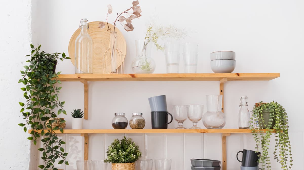 How To Keep Open Shelving Looking Curated, Not Chaotic