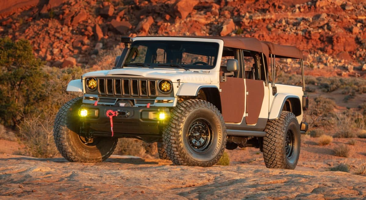 Jeep Is Building a Wrangler Scrambler SRT With Removable Roof, Backward-Facing Rear Seats and Probably a V8