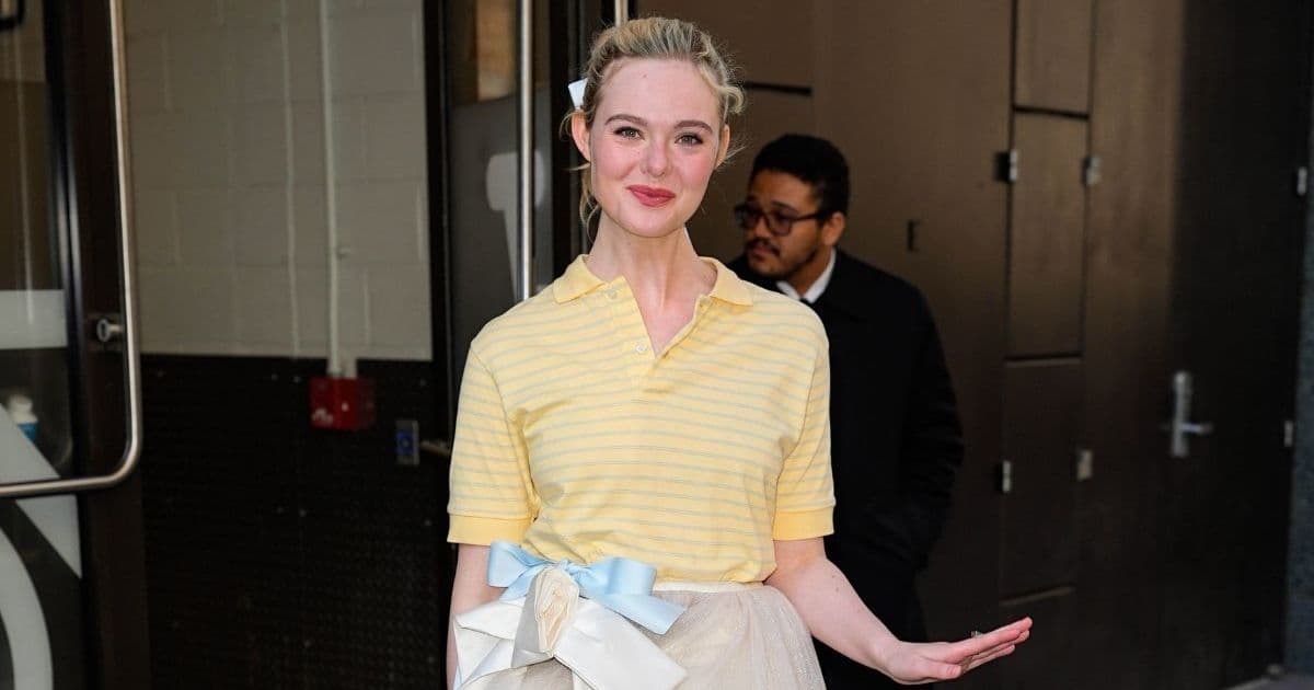 Elle Fanning’s Plunging Agent Provocateur Swimsuit Is Held With Rings