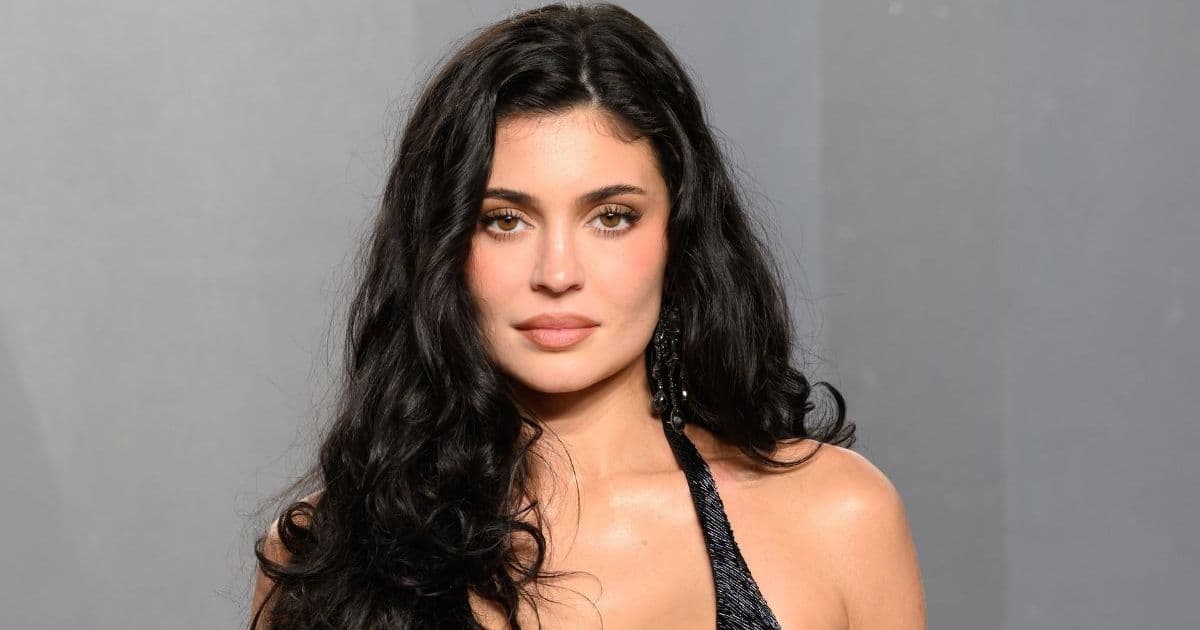 Kylie Jenner Models Kim Kardashian’s $34 Plunging Skims Nude Bralette