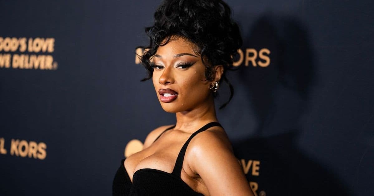 New Megan Thee Stallion Photos Prove Plunging Dresses Are Her Thing