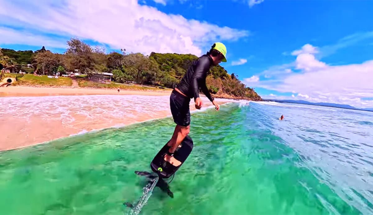 Watch Adam Bennetts Foil Surfing Through a Dreamscape