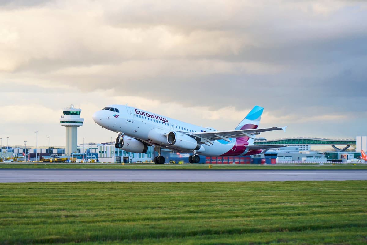Germany's Eurowings Takes Off From Gatwick Airport