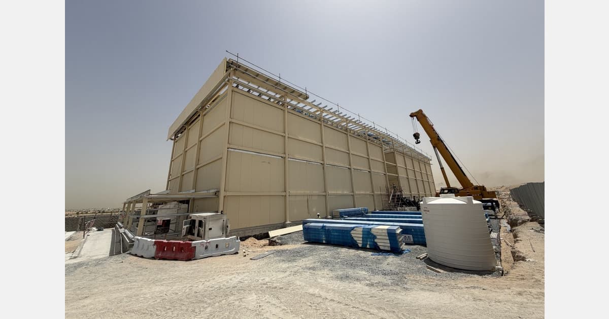 British Vertical Farming Tech Business Reaches Dubai GigaFarm Milestone as Construction Progresses