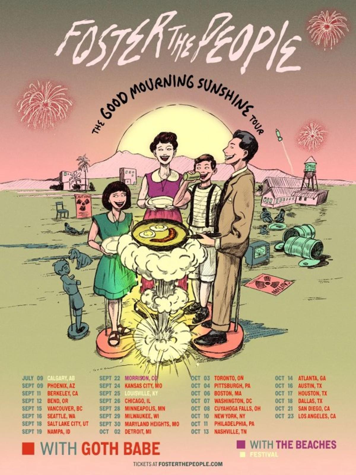 Foster the People Announce Good Mourning Sunshine Tour 2026