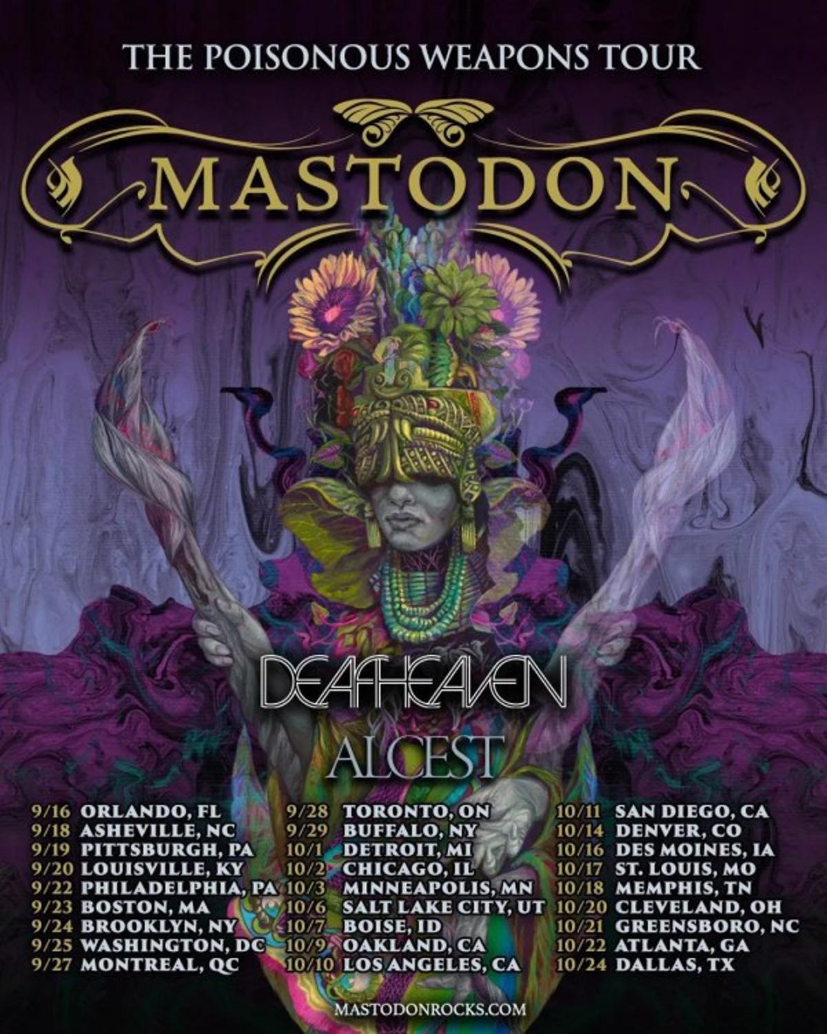 Mastodon Just Announced a North American Tour for Fall 2026